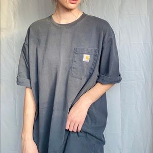 Carhartt Mens Gray Tall Oversized T-shirt